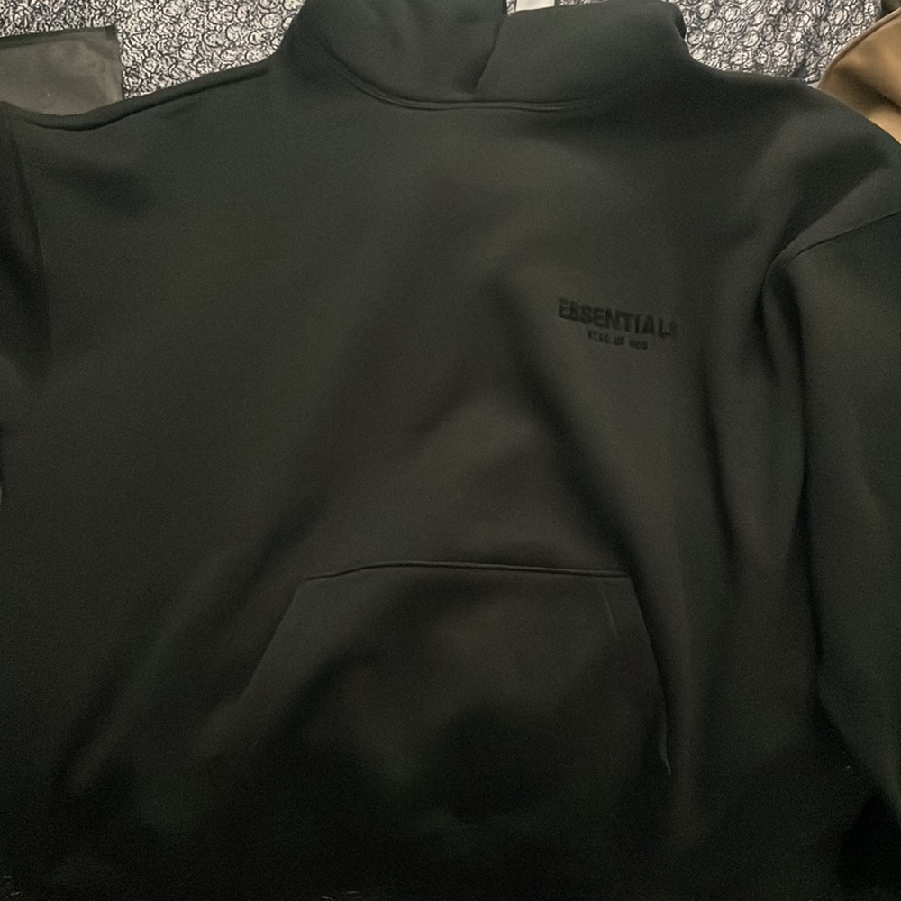 Essentials black fear of god hoodie - Picture 2 of 7